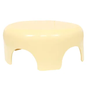 Kuber Industries Bathroom Stool | Plastic Bathroom Stool for Bathing | Bathroom Stool for Senior Citizen | Patla for Toilet | Sumo Stool | Cream