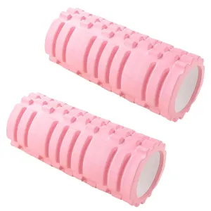 Kuber Industries Foam Roller For Exercise, Back Pain, Knee Pain-Pack of 2 (Pink)