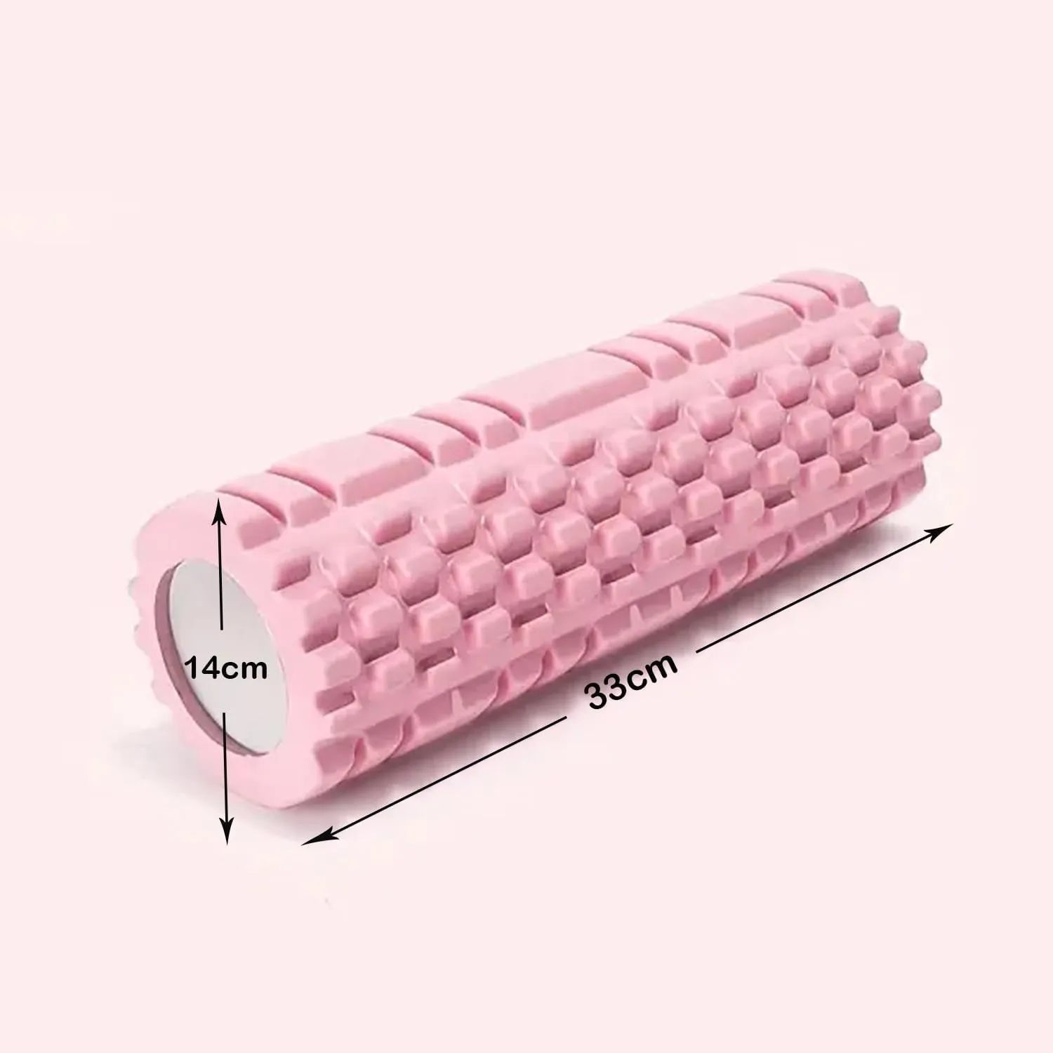 Kuber Industries Foam Roller For Exercise, Back Pain, Knee Pain-Pack of 2 (Pink)