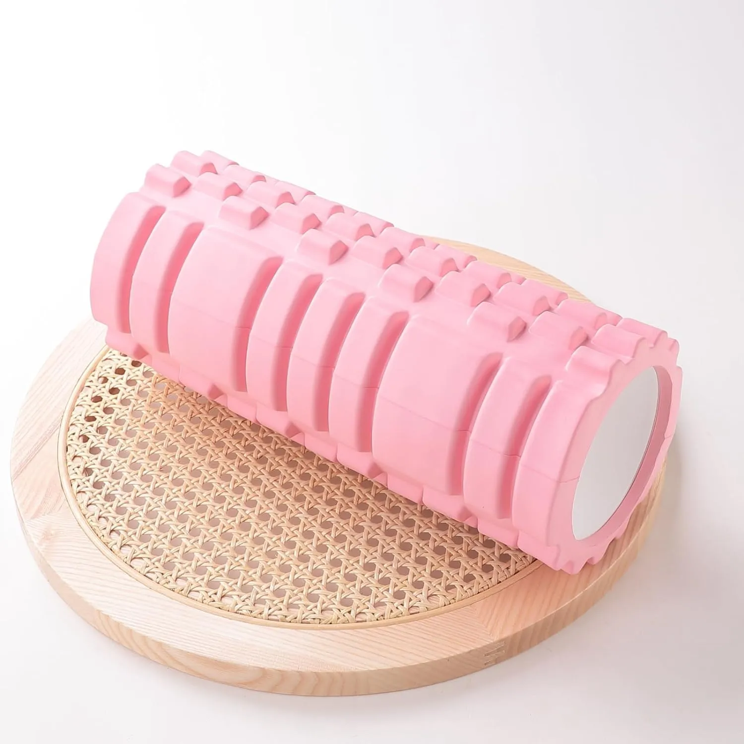 Kuber Industries Foam Roller For Exercise, Back Pain, Knee Pain-Pack of 2 (Pink)