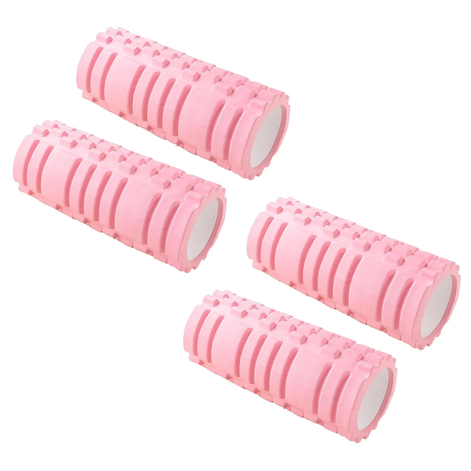 Kuber Industries Foam Roller For Exercise, Back Pain, Knee Pain-Pack of 4 (Pink)