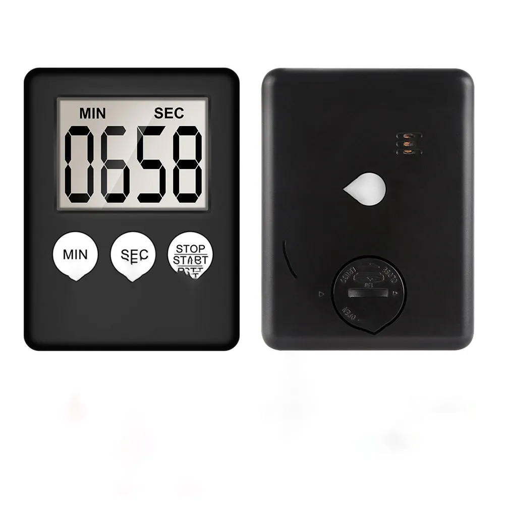 Large Screen Display Ultra-Thin Timer Color Mini Kitchen Digital Timer