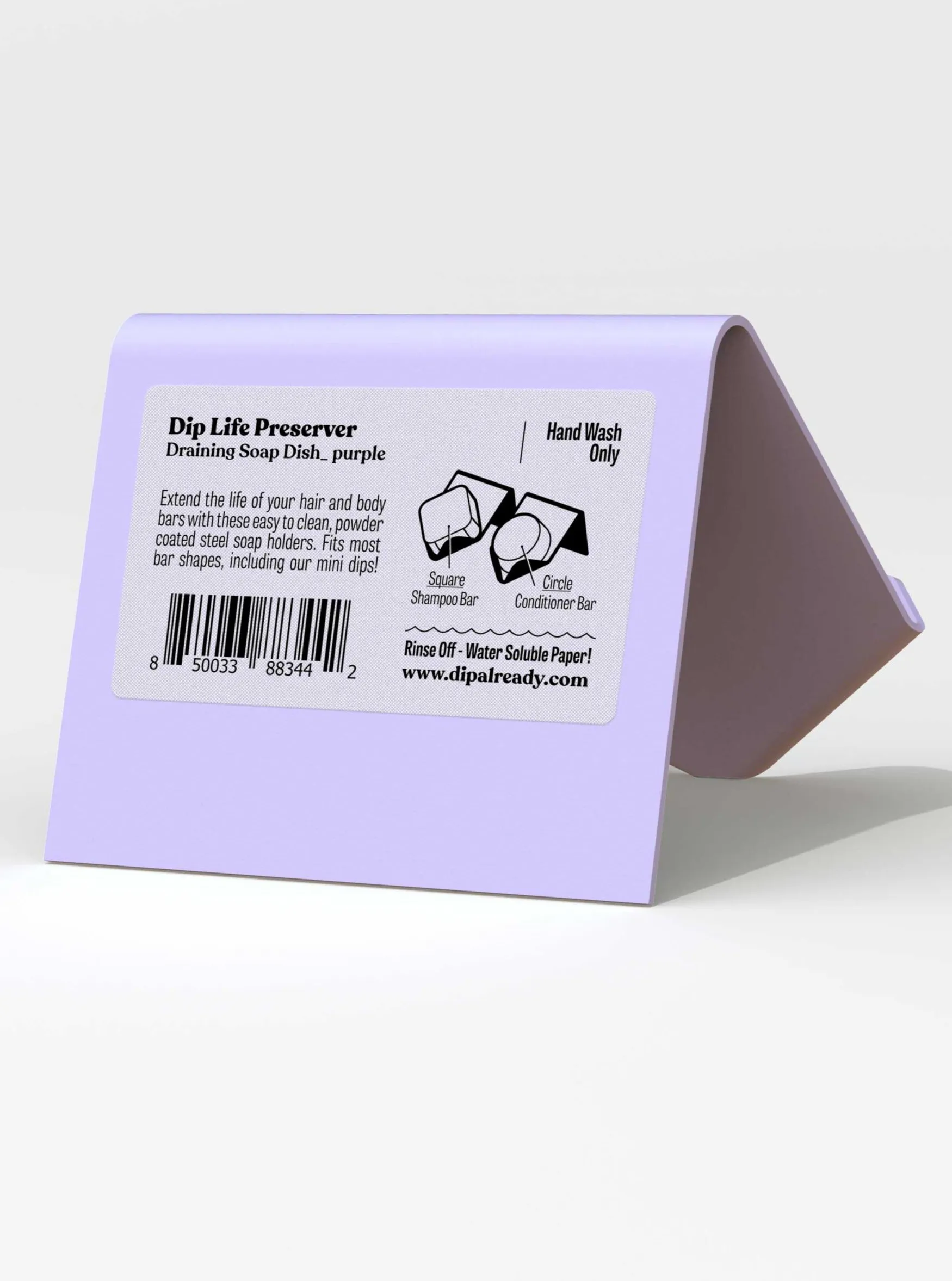 Life Preserver: Draining Soap Dish - Light Purple