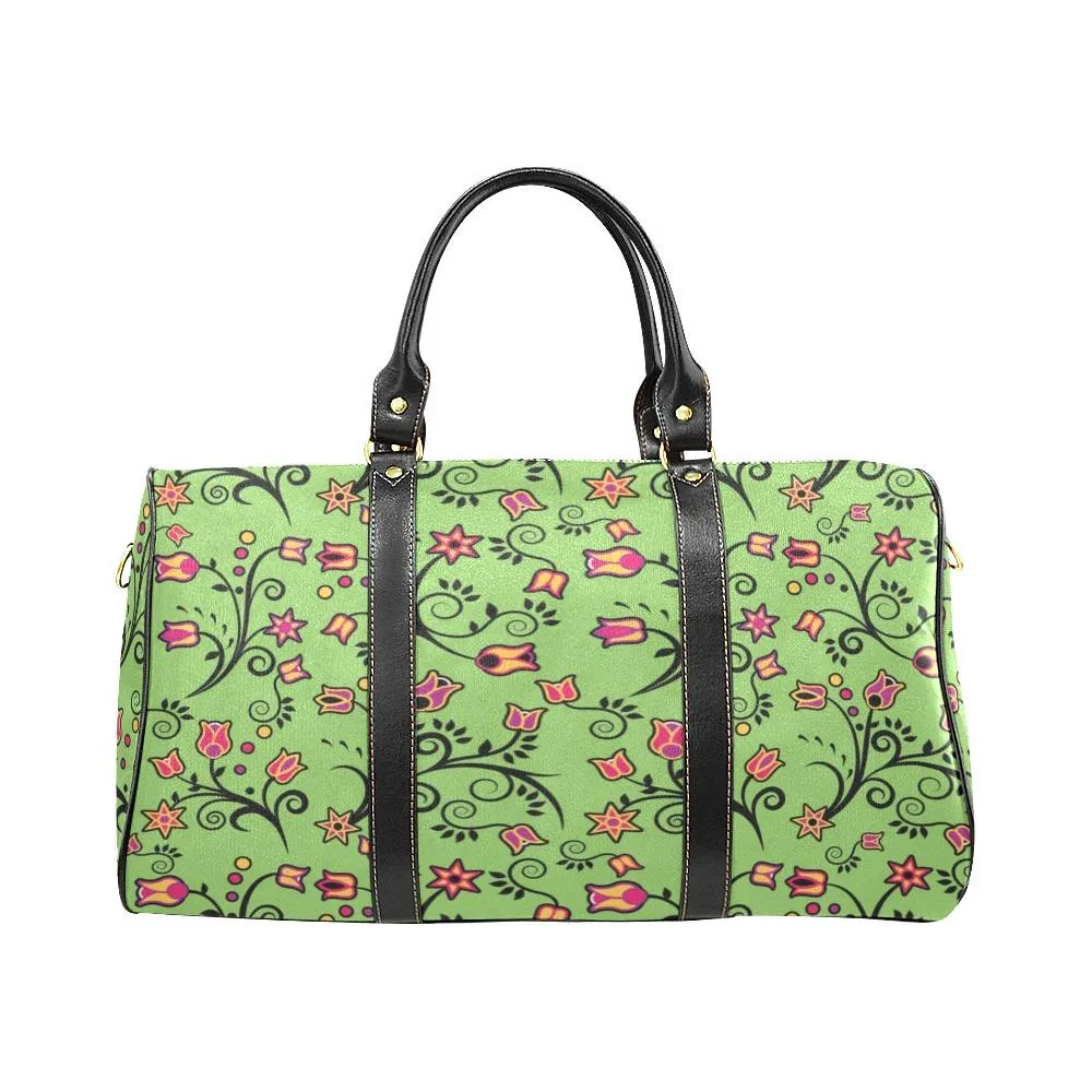 LightGreen Yellow Star Waterproof Travel Bag