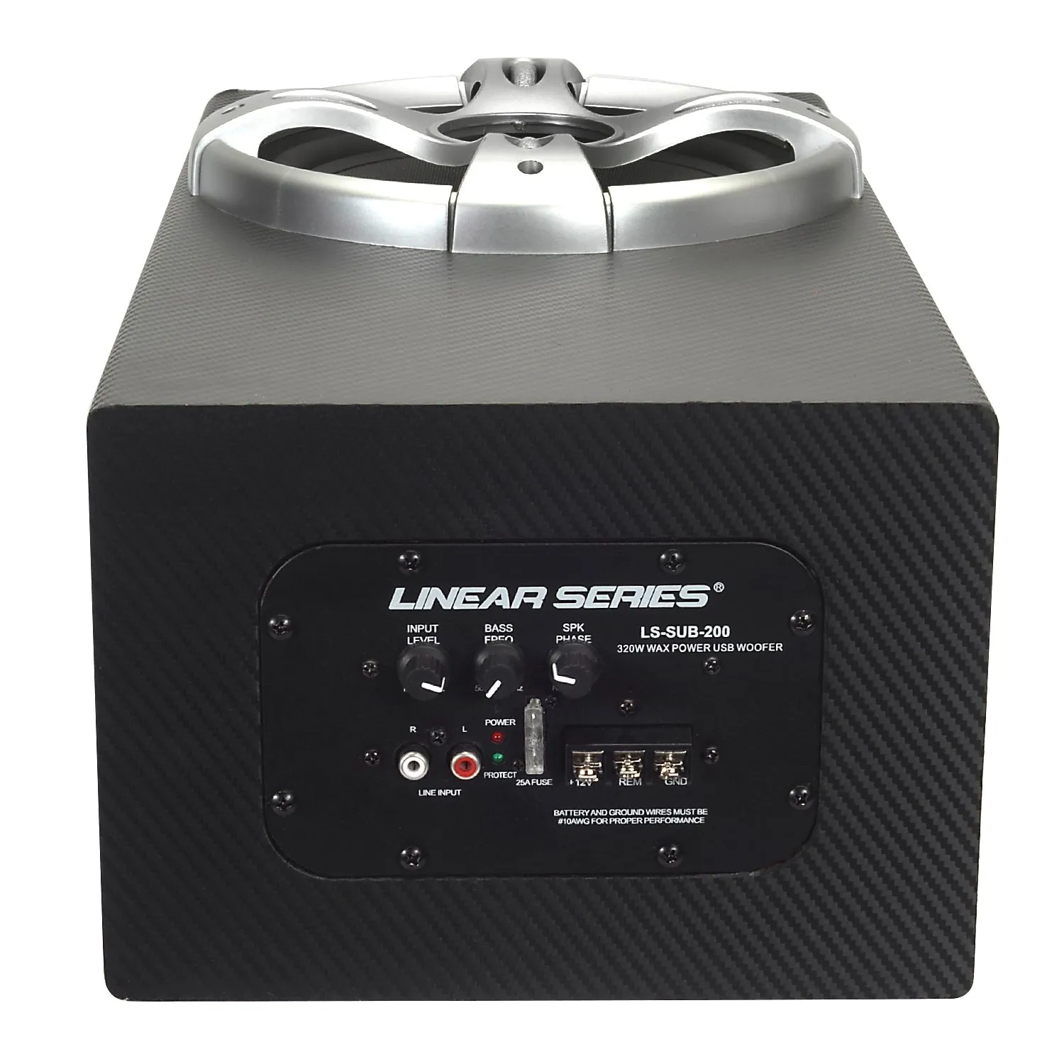 Linear Series LS-SUB-200 | 320-Watt Amplifier Powered 8" Subwoofer