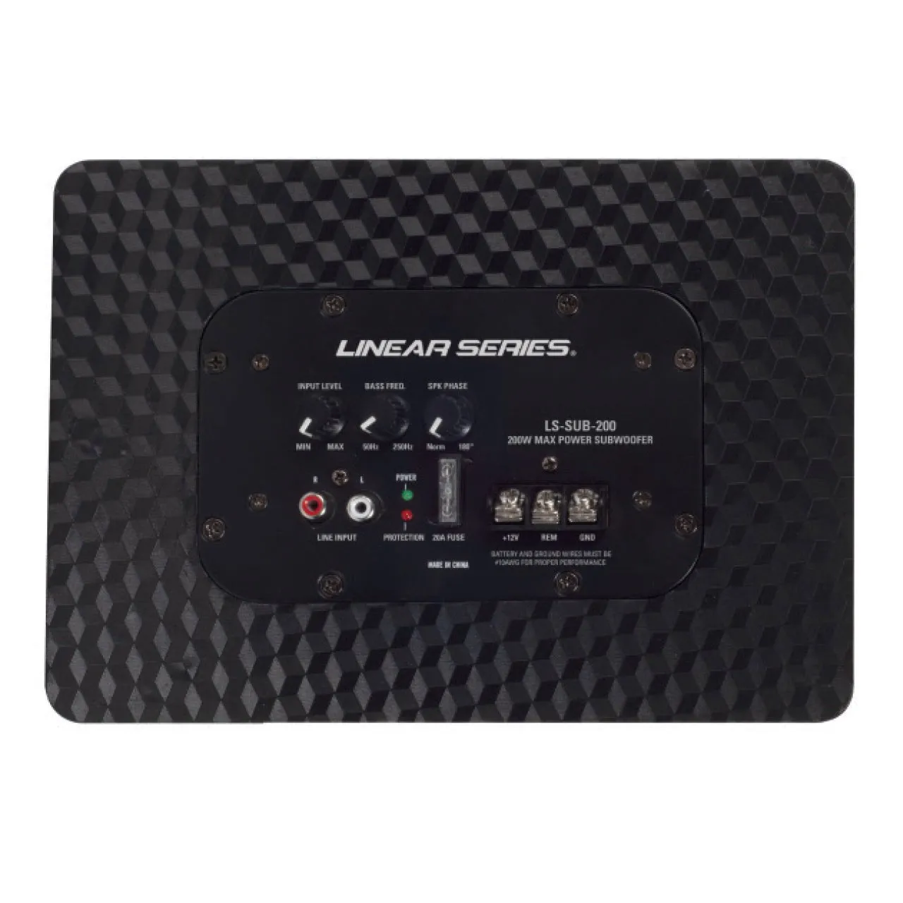 Linear Series LS-SUB-200 | 320-Watt Amplifier Powered 8" Subwoofer