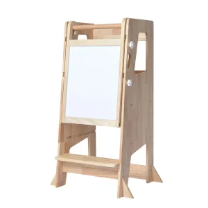 Little Risers Learning Tower - Solid Wood with Magnetic Whiteboard