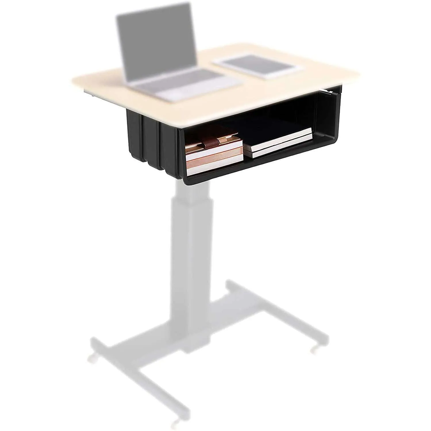 Lorell/Rocelco Book Box for 28" Height Adjustable Mobile School Standing Desk, R MSD-BB