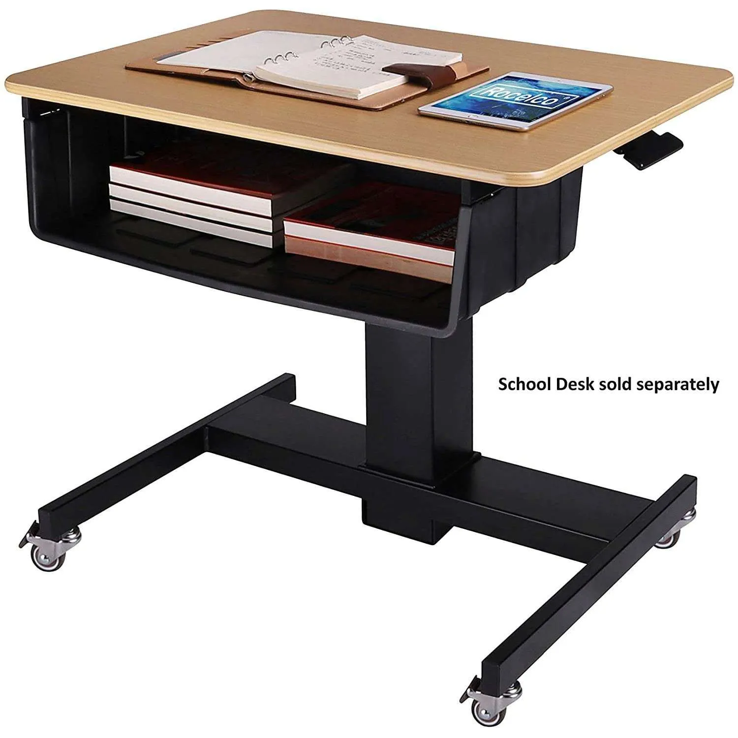 Lorell/Rocelco Book Box for 28" Height Adjustable Mobile School Standing Desk, R MSD-BB