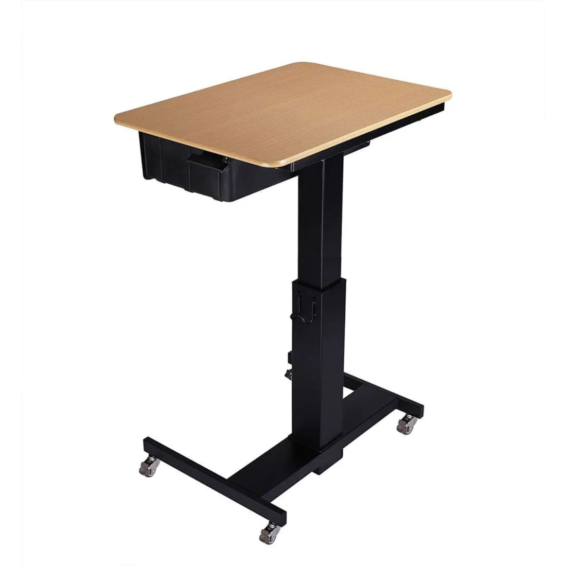 Lorell/Rocelco R MSD-28-BB 28" Height-Adjustable Mobile Student Standing Desk w/ Book Box Bundle