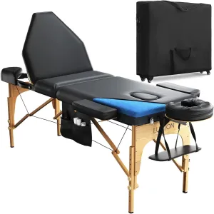 Luxton Home 3-Section Premium Memory Foam Massage Table