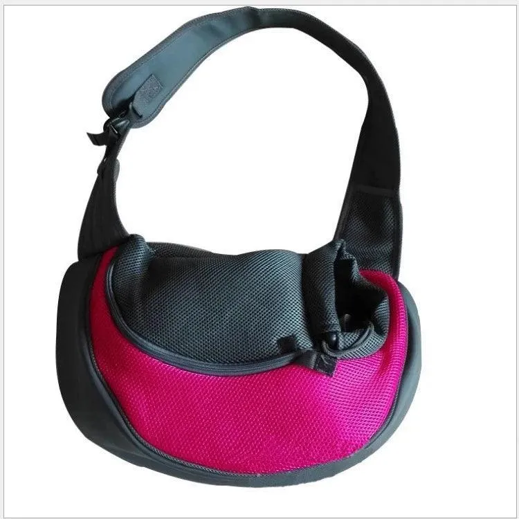 Mesh Dog Sling Bag: Breathable Outdoor Pet Carrier for Adventures