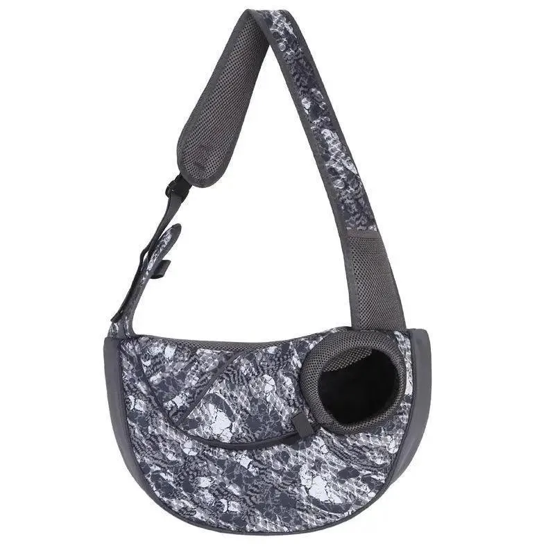 Mesh Dog Sling Bag: Breathable Outdoor Pet Carrier for Adventures