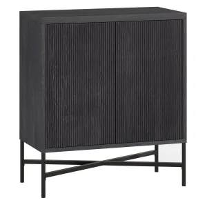 modern Brighton 28" Wide Rectangular Accent Cabinet, Charcoal Gray