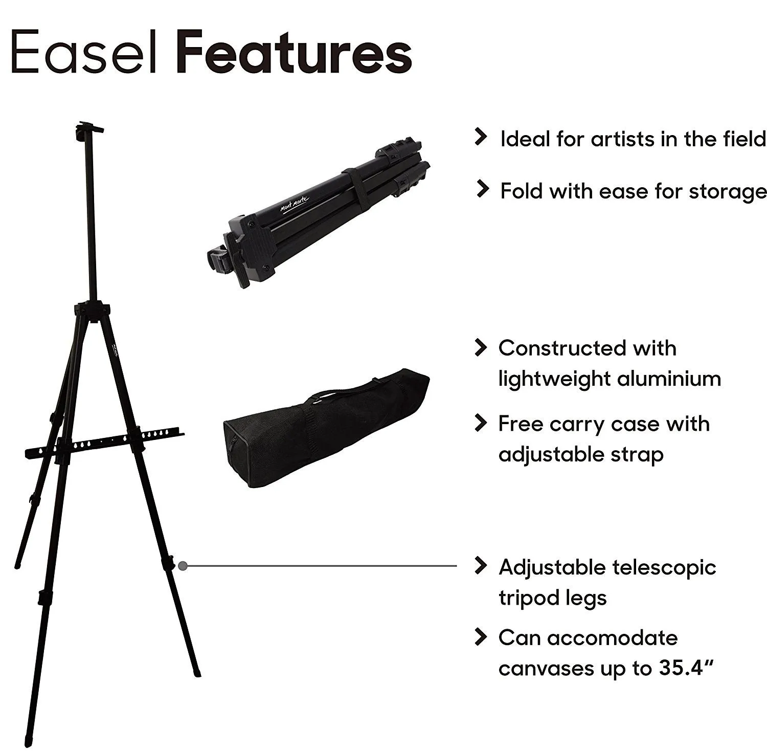 Mont Marte Field Easel Aluminium