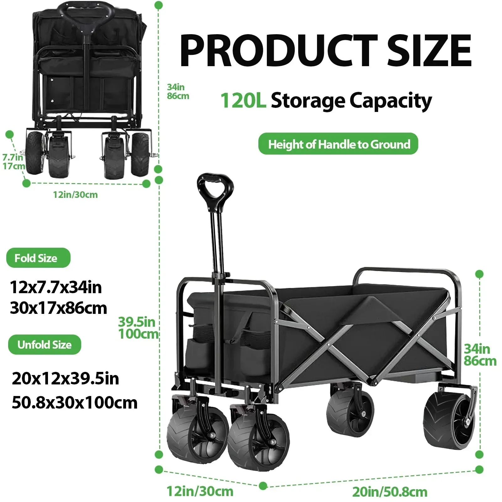 Portable Foldable Wagon Cart