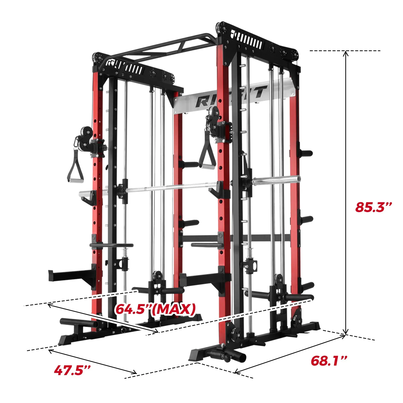 RitFit M1 2.0 Smith Machine Home Gym Package Comprehensive All-In-One Workout System