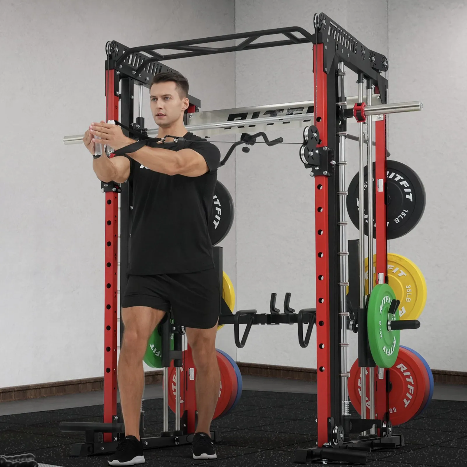 RitFit M1 2.0 Smith Machine Home Gym Package Comprehensive All-In-One Workout System