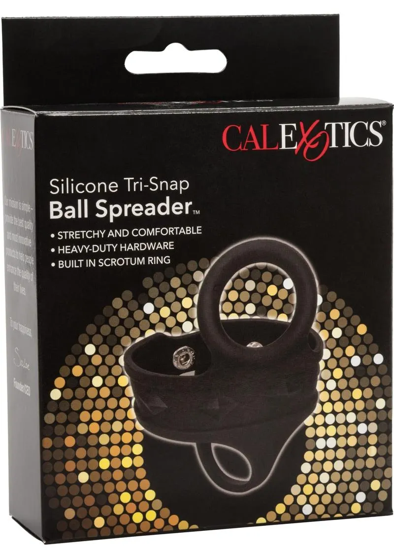 Silicone Tri-Snap Ball Spreader Cock Ring