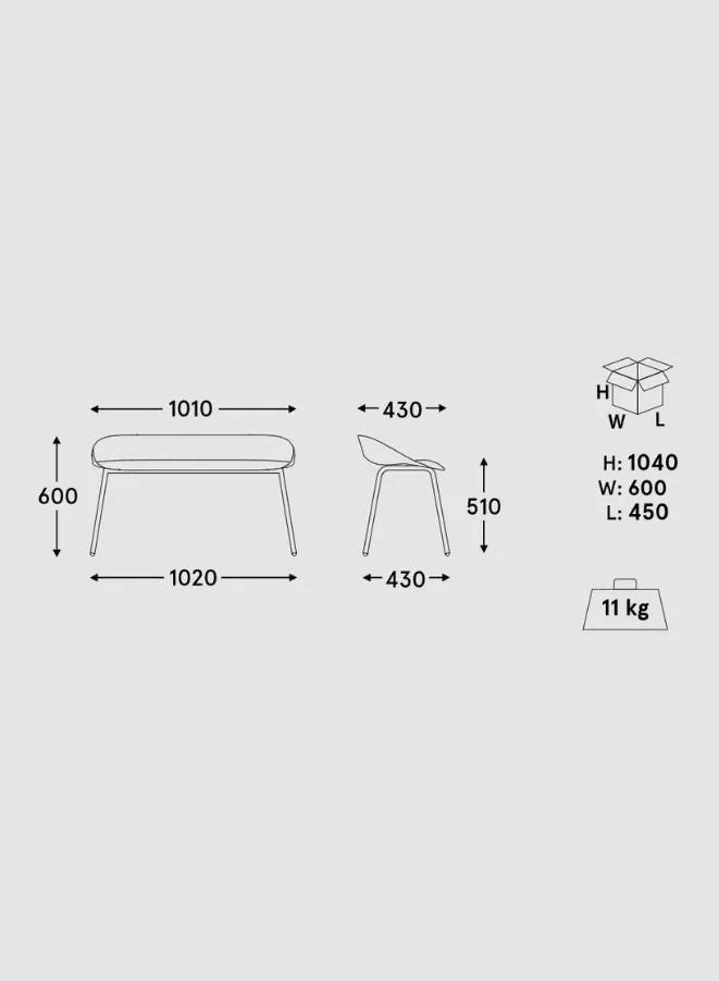 Team Compact Low Bench - Durable Plastic Design (Customizable)