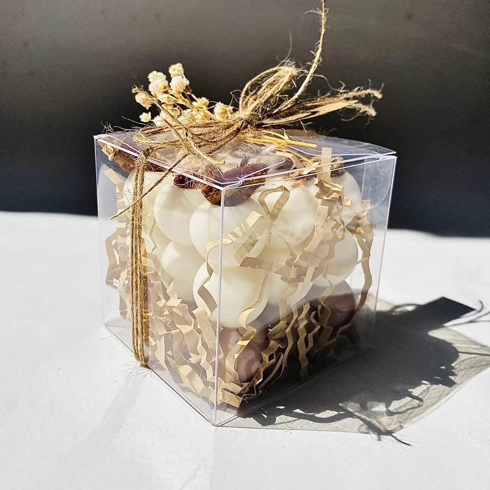 Transparent PVC Gift Box set for Wedding Decorations and Party Supplies