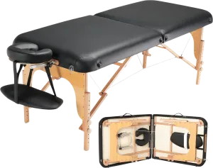 Vevor Professional Massage Table 30" Wide Folding 8-Level Height Adjustable with Headrest New